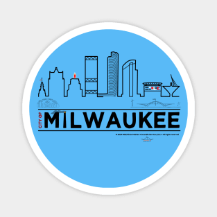 MKE Downtown City Skyline • Milwaukee, WI: Magnet